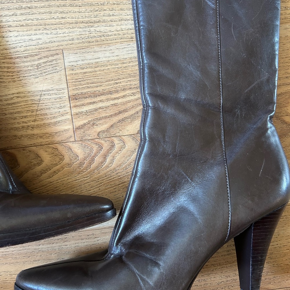 ANTONIO MELANI Dark Brown Heeled Boots